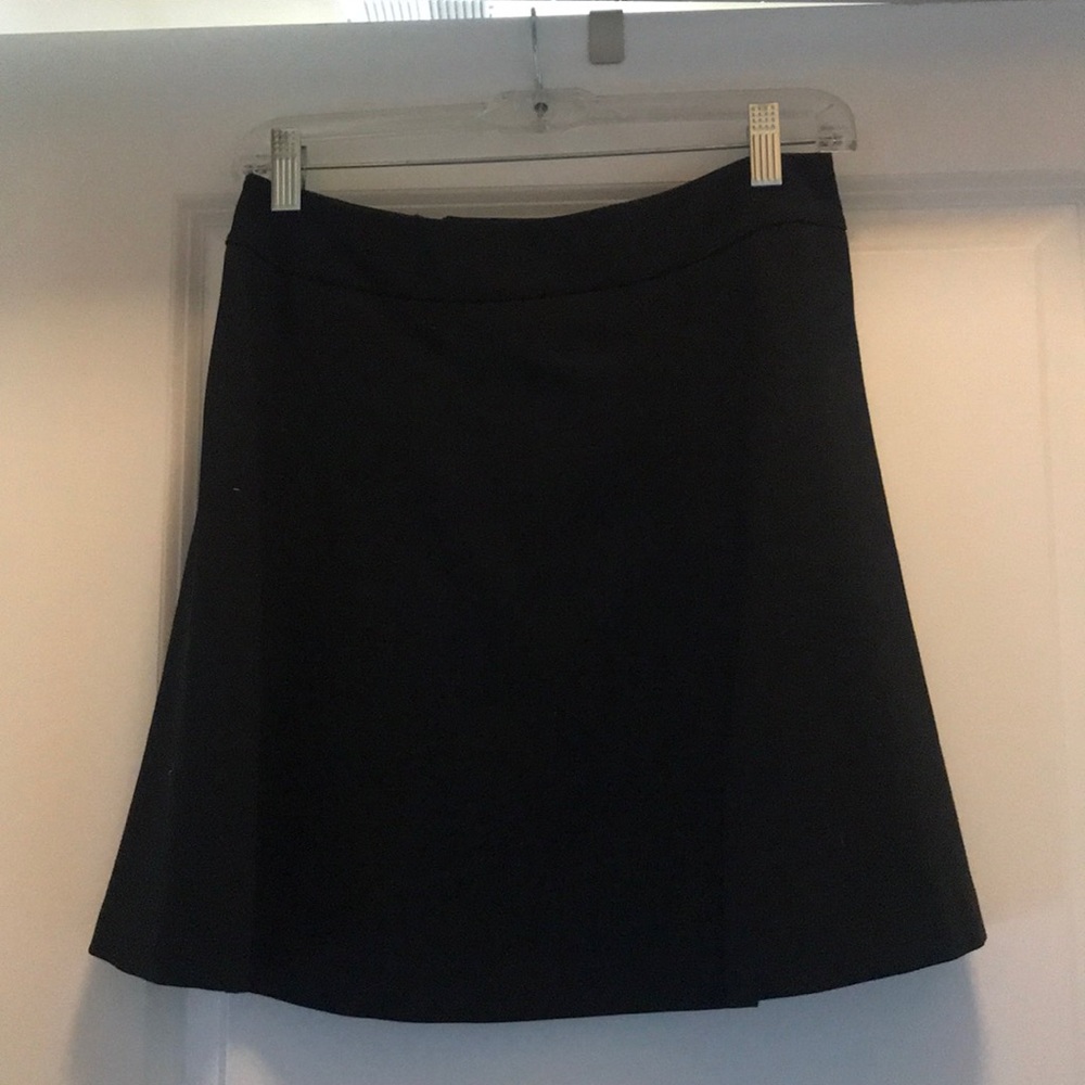 High waisted black skirt